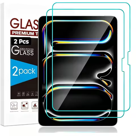 2PCS Tempered Glass For iPad Air 5 4 3 2 1 2024-2026 iPad Pro 13 12.9 11 M4 M2 9th 10th Gen Anti-Scr