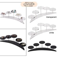 LOVIVER 5 Tier Acrylic Cupcake Stand Acrylic Display Stand Jewelry Cake Dessert pastry