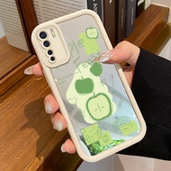 HIJAU Casing HP OPPO A91 OPPO F15 OPPO Reno 3 Case Cellphone Casing Mirror Silicone HP Casing Apple 