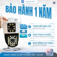 Yoosee outdoor wifi Camera with 2 eyes, 360 degree rotation, color night vision with memory card