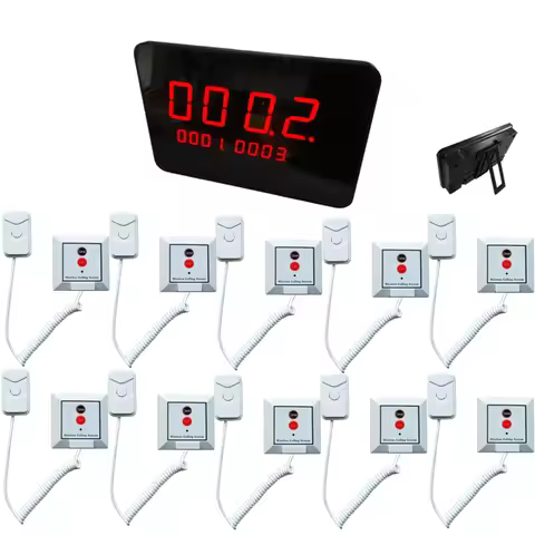 433.92mhz Nurse Calling Bell System Wireless Hospital Call Patient Pager Calling Button Pull Cord fo