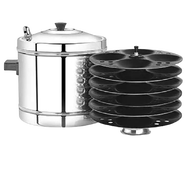 [Support Gas / Induction Stove] Stainless Steel 24 Idly Steamer Pot Idli Cooker Non Stick Idly Maker