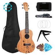 YAEL 23 Inch Ukulele Kits Wood Concert Ukulele 23 Inch Hawaiian Star 4 Strings Small Guitar Guitarra Musical Instruments Gifts