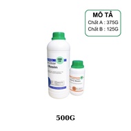 Bộ 1KG Keo Epoxy Trong Suốt Cao Cấp - Chuyên Dùng Đổ Bàn Làm đồ Handmade - Crystal Clear Epoxy Resin