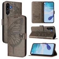 Ready to ship Embossed Butterfly Leather Phone Case For Samsung Galaxy F16 5G Global/Samsung Galaxy 