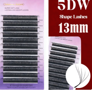 Professional 5DW 13MM 30 Packs Lash Extensions | Soft Natural Voluminous False Lashes