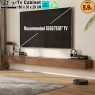 6ft 140/160/180CM 3 Door TV Cabinet Up to 55/65/75inch TV - Kabinet TV Wall Mounted Modern Environme