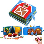 3D Montessori Storytelling Cloth Book Felt Busy Board Book Preschool Toddlers Early Learning Toy fo