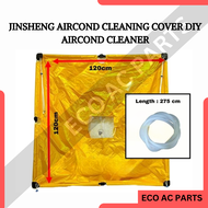 JINSHENG / AIRCOND CLEANING COVER / WATER PROOF / PVC CLOTH/ CELLING CASSETTE /WALL MOUNT TYPE / DIY SERVICE AIRCOND