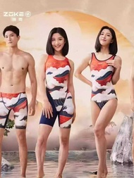Zoke zoke Five-Point Swimsuit Ladies Training Competition Professional Competition One-Piece Fashion