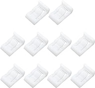 ITROLLE 10PCS White 86 Degree Angle Restriction Hinge Clip Cabinet Hinge Restrictor Clips for Soft Close Cabinet Door Hinges Kitchen Cabinet Angle Reduction Clip