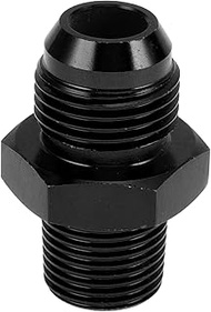 Male Reducer Hose Connector Adapter TF-AN8-3/8 NPT Fuel Line Connector Aluminum Black