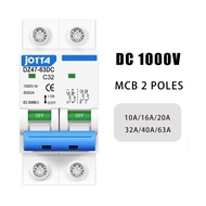 1PCS Miniature Circuit Breaker DC1000V 2P  2P 16A 20A 25A 32A 40A 63A Mini DC MCB Fuse Disconnect Sw