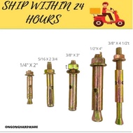 Wall Plug Besi /Sleeve Anchor Metal Wall Plug /Sleeve Anchor Expansion Bolt Iron Wall Plug /Expandab