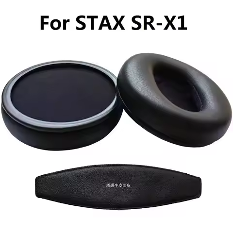 Genuine sheepskin Ear Pads For Stax SR-X1 Headphones replacement Earmuff Ear pillow headband leather