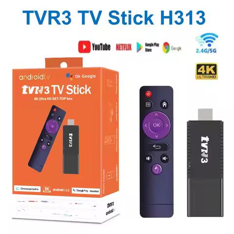 Cheapest TVR3 Smart TV Stick Android 13.0 2.4G WIFI TV Stick 4K HD 1GB 8GB Media Player Smart Androi