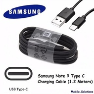 Original Samsung Type C Fast Charging for Note 9 / Data / USB / Cable (1.2 Meters) (Black)