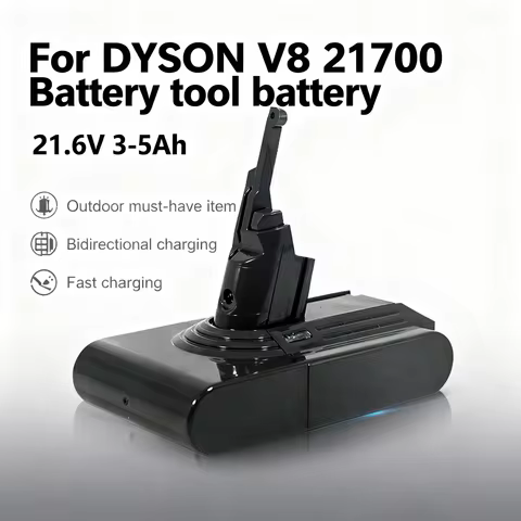 FOR Dyson V8 Li-ion Battery 21.6V 3-5Ah Rechargeable for Absolute V8 Animal SV10 Vacuum Cleaner Seri