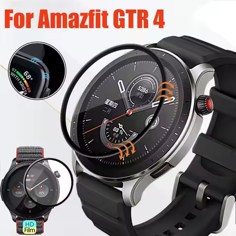 Screen Protector For Amazfit GTR 4 Anti-Scratch Protective Film Cover for Amazfit GTR4 Smartwatch 5D