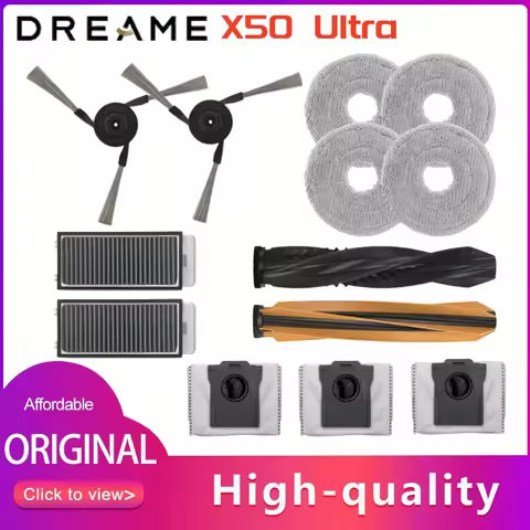 Optional Original Dreame X50 Ultra Accessories For L50 Ultra, L40s Ultra Dou Roller,Side Brush,Filte