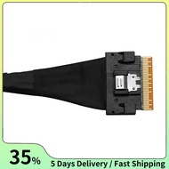 PCIE4.0x8 SFF8654 to SFF8654 Male to Male Data Cable Slimsas 8X SFF8654 X8  Cable for GPU Graphics C