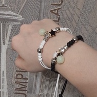 Glow In The Dark Friendship Bracelet for 4 5 6 BFF Flower Star Lucky Charm Rope Bracelet for Couple 