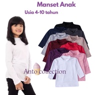 Manset Anak usia 4 sampai 10 Tahun| Manset Anak perempuan lengan panjang/ Manset Anak