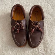 Timberland 女款經典三孔帆船鞋，復古英倫鞋，37號鞋