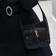 ✨YSL聖羅蘭｜黑金滿天星水鑽mini le57 Hobo｜閒置新