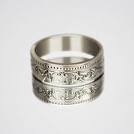 巴基斯坦硬幣戒指 1 盧比 1981 年硬幣戒指男士硬幣戒指女士禮物