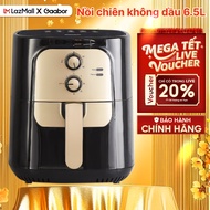 Nồi chiên không dầu dung tích lớn 6.5L điều khiển cơ học lòng nồi chống dính có vỉ chiên tách dầu Ga