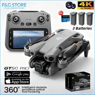 GT50 Drone with 3 Batteries 4K Dual Cameras 5.64-inch Screen Brushless Drone WiFi Professional Aeria