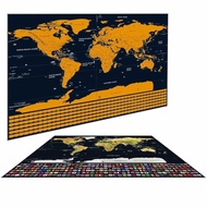 National Version World Map Scratch Map Poster ZJP-M018