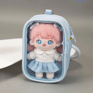 ELLSWORTH Doll Storage Bag, Display Portable 10cm Transparent Bag, Mini PVC Zipper Clear Outdoor Dol