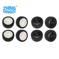 4Pcs Rubber Tires Tyre Wheel for SG1603 SG1604 SG 1603 UDIRC UD1601 UD1602 UD1603 UD1604 1/16 RC Car