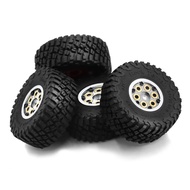 4pcs Aluminum Alloy 1inch Wheel Rim Hub RC Metal Beadlock Wheels Rims for SCX24 TRX4M FCX24 RC Crawl