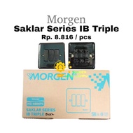 PAKET USAHA Isi 20 Pcs Saklar MORGEN Triple IB MG-888 BLACK/GREY