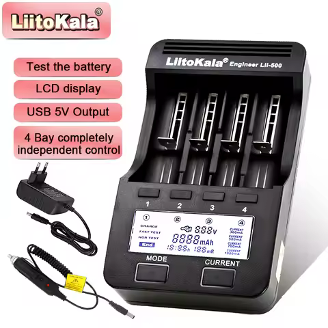 LiitoKala Lii-500 Lii-S8 Lii-S12 Lii-500S Lii-600 LCD 3.7V/1.2V AA/AAA 18650/26650/16340/14500/10440