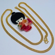 916 gold centipede necklace