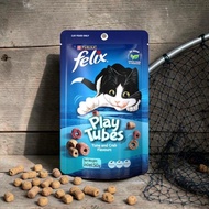 Felix Play Tubes Cat Treat Tuna Crab Snack Kucing Crunchy 50g