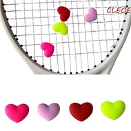 CLEOES Tennis Racquet Dampener, Anti-vibration Silicone Tennis Racket Vibration, Strings Dampers Shockproof Durable Heart Shaped Tennis Racket Shock Absorber Racquetball Players