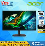 ACER EK241Y P6 MIX - 144HZ FHD 1ms  LED Monitor (HDMI / VGA) INCLUDED HDMI CABLE