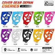 CNC FRONT GEAR COVER CSERIES GRAND C70 SUPRA WAVE 110 ANODIZE COMPLETE COLORS