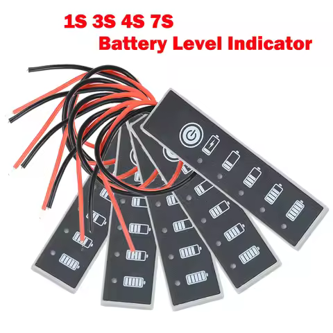 1S 3S 4S 7S Battery Level Indicator 3.7V-12V 18650 Lipo Lithium Battery Capacity Tester LED Power Me