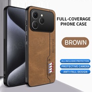 Vỏ cho TECNO Spark 40 TECNO Spark 40 spark40 4G 2025 sang trọng da cao cấp TPU chống sốc chống rơi b