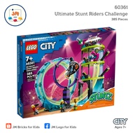 LEGO city 60361 Ultimate Stunt Riders Challenge (385 Pieces) For Children Aged 7 And Up Brick Toy
