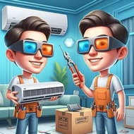 Aircond service wall mounted air conditioner  Chemical Cleaning / Wash Service (1HP/1.5HP/2HP/2.5HP/