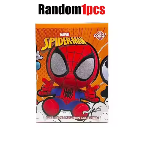 2026 New Original Hot toys Marvel Spider Man Cosbi Blind Box Plush Bag Pendant Kawaii Spider Man Sur