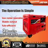 5KW-7KW Diesel Generator Set Super Silent Type For Home Electric Start 186FAE 188FBE 192FE