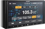 Alpine iLX-W650 2-DIN 7" Car Stereo, Apple CarPlay/Android Auto, SiriusXM Ready, AM/FM Radio &amp; Bluetooth, PowerStack Compatible Head Unit, 6-Ch. Preamp Outputs (Stereo Only)